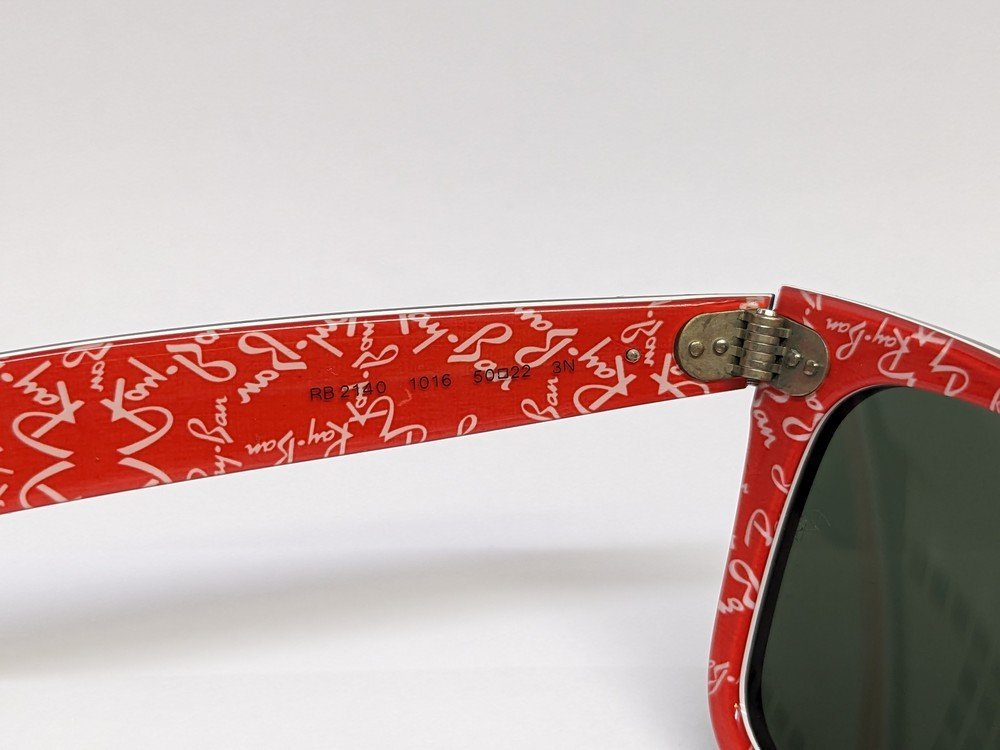 Ray Ban レイバン ウェイファーラーサングラス RB2140 1016 52□22 カラー：ブラック/レッド_画像4