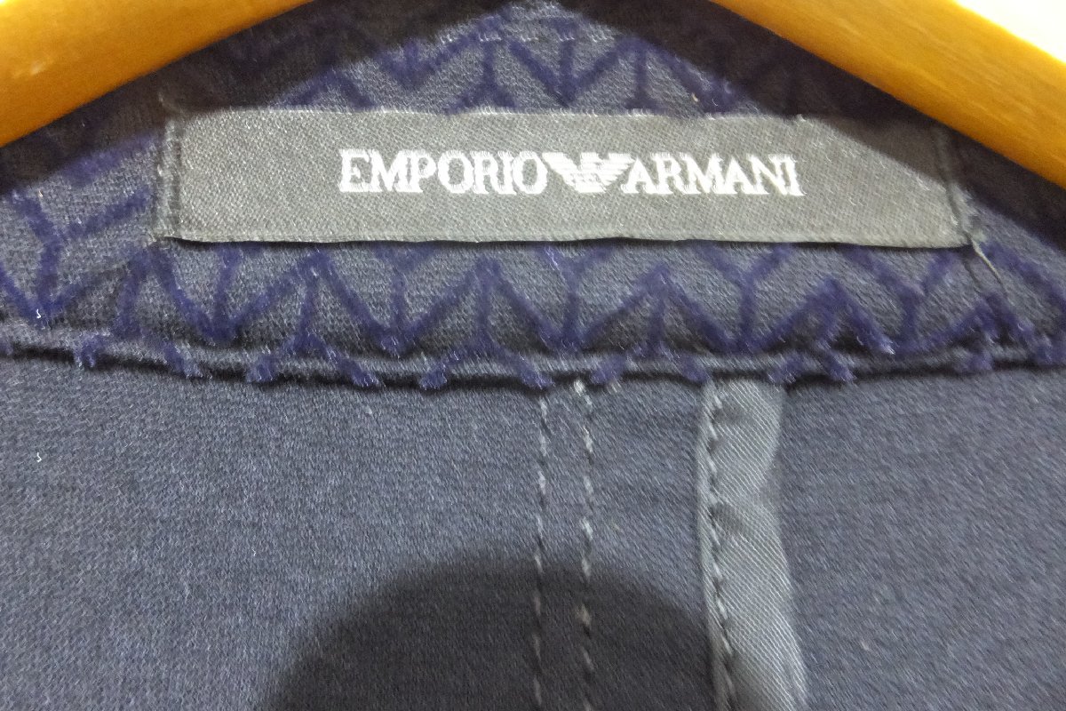 EMPORIO ARMANI エンポリオアルマーニ 総柄EXCLUSIVE FABRIC テーラードジャケット サイズ50 ジャケット メンズ_画像4