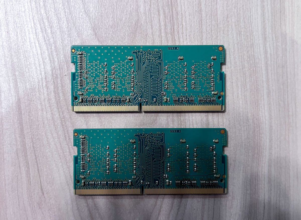 【中古】MICRON 8GB (2 x 4GB) DDR4 3200MHz PC4-25600 1.2V 1R x 16 SODIMM ノートパソコン RAM メモリモジュール MTA4ATF51264HZ-3G2Jの画像2