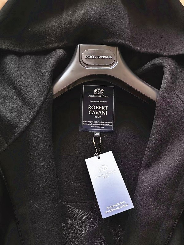 最高峰*定価24万◆イタリア*ローマ発*ROBERT CAVANI/ロベルトカバーニ*最上級バージン‐ウール・100% virgin wool・モッズコート*50/XL_画像5