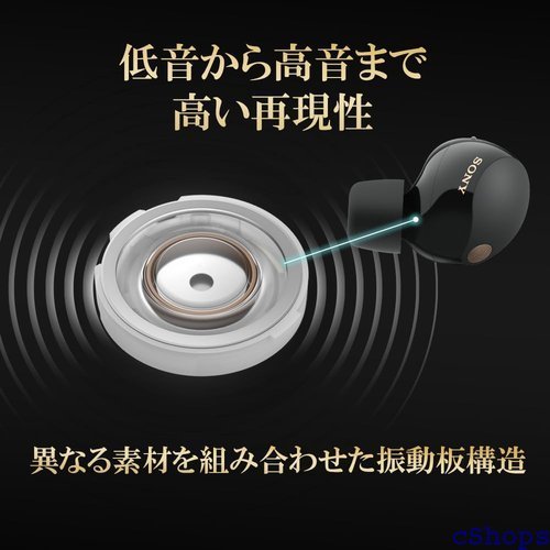 ソニー ワイヤレスノイズキャンセリングイヤホン WF- マルチポイント対応 ブラック WF-1000XM5 BC_画像8