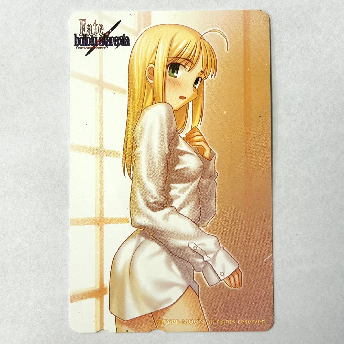 Fate/hollow ataraxia[ telephone card unused 50 frequency ]Fate/hollow ataraxia breaking * dirt equipped face value crack start! collector discharge goods 8080