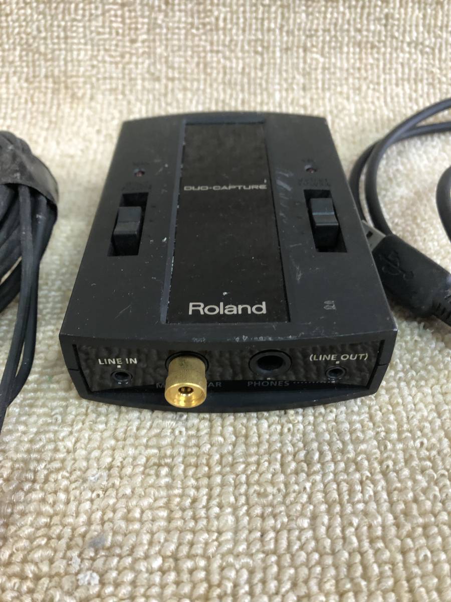 K-131 Roland Roland audio interface DUO-CAPTURE cable attaching electrification verification only 