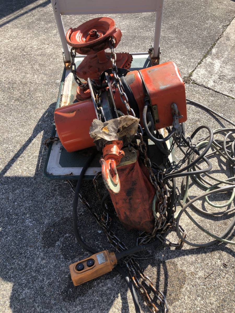 動作未確認 K-206 ELEPHANT/象印 電動 チェーンブロック 1t 動作未確認 K-206 ELEPHANT/象印 電動 チェーンブロック 1t
