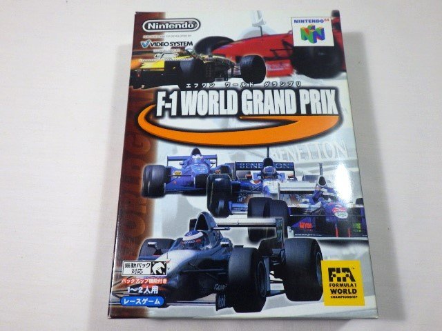 ■84：NINTENDO 64　F-1 ワールドグランプリ　箱・説明書付き　ニンテンドー64■_画像1