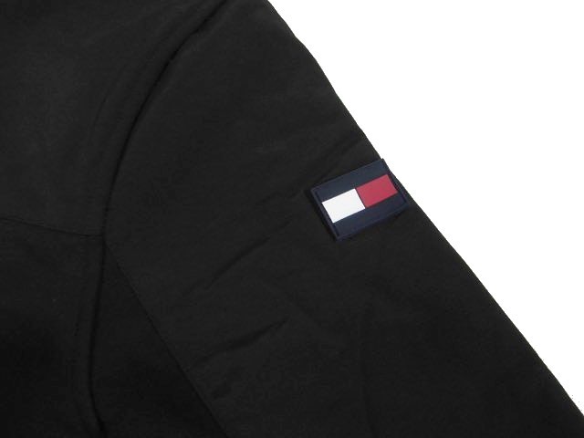 A木01529新品▼ トミーヒルフィガー 裏フリース スタンドカラーブルゾン 【 L 】 ブルゾン TOMMY HILFIGER 防風性 保温性 ブラック系_画像5