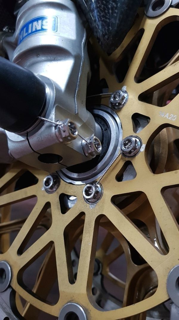 50-A◆M8x33mm チタン合金 ディスクボルト(レース仕様)GSX-R1000/750/600/400,RF900/600/400,ハヤブサ,KATANA,TL1000,SV650 スズキ多数互換_画像9