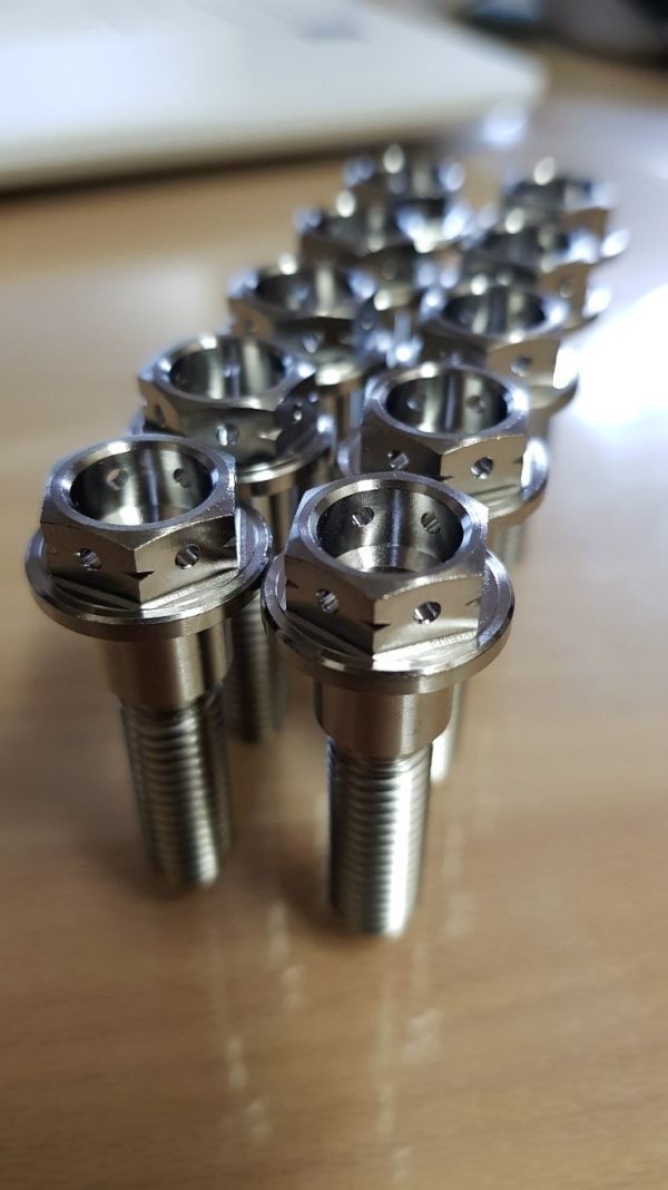 50-A◆M8x33mm チタン合金 ディスクボルト(レース仕様)GSX-R1000/750/600/400,RF900/600/400,ハヤブサ,KATANA,TL1000,SV650 スズキ多数互換_画像2