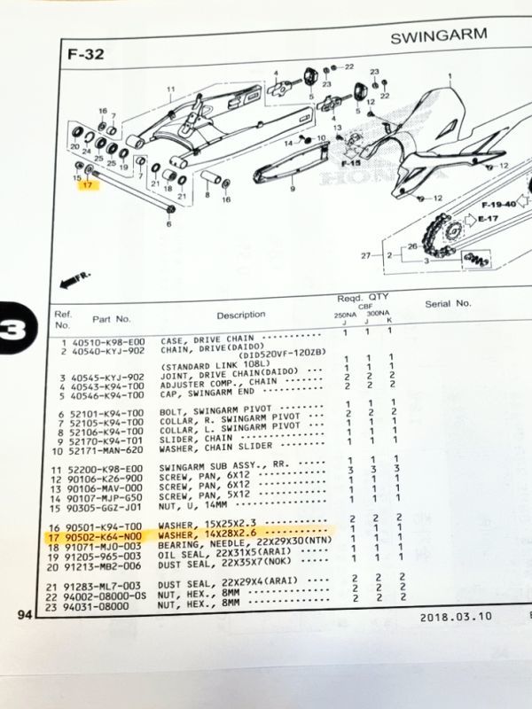 84-D◆M14 チタン合金 ワッシャー ヤマハ X-MAX シリーズ & 他社バイク多数互換チタンボルト_画像7