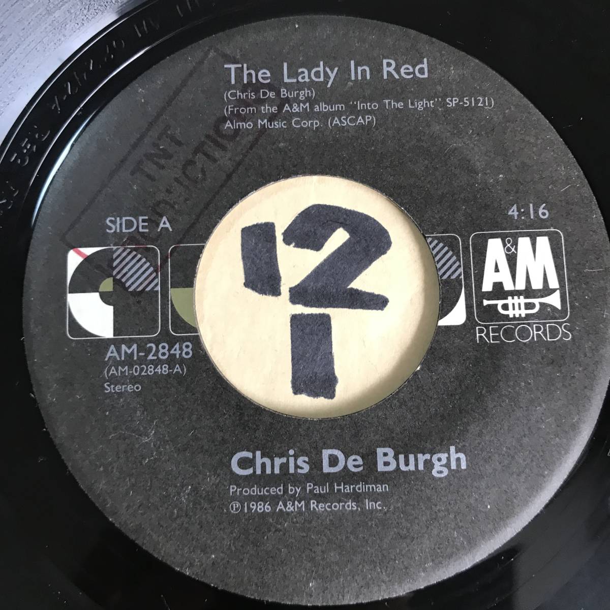 試聴 ジャマイカンソウル CHRIS DE BURGH THE LADY IN RED 両面EX _画像1