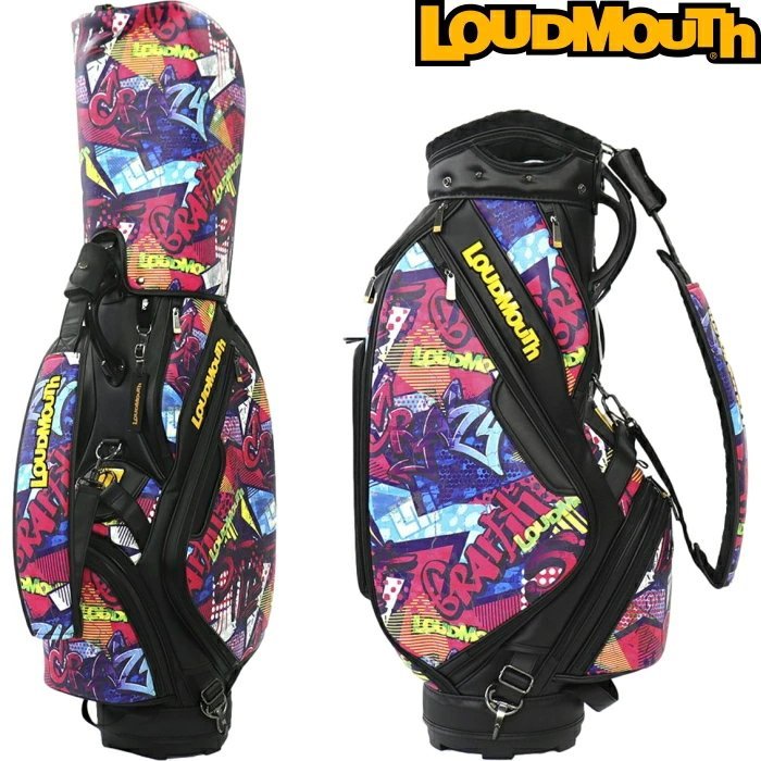 ★ラウドマウス LM-CB0022 キャディバッグ 9.5型 Crazy Graff（377）クレイジーグラフ★LOUDMOUTH/世界数量限定50本モデル★