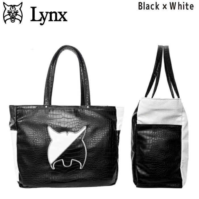 ★Lynx リンクス ゴルフ Professional TB-77 トートバッグ（ブラック/ホワイト）★_画像1