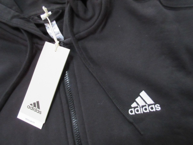 * новый товар [ женский L] Adidas adidas! тренировочные брюки Zip Parker & джерси длинные брюки комплект * чёрный * бесплатная доставка 