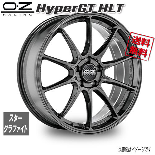 OZレーシング OZ HyperGT HLT スターグラファイト 17インチ 5H100 7.5J+48 4本 68 業販4本購入で送料無料_画像1
