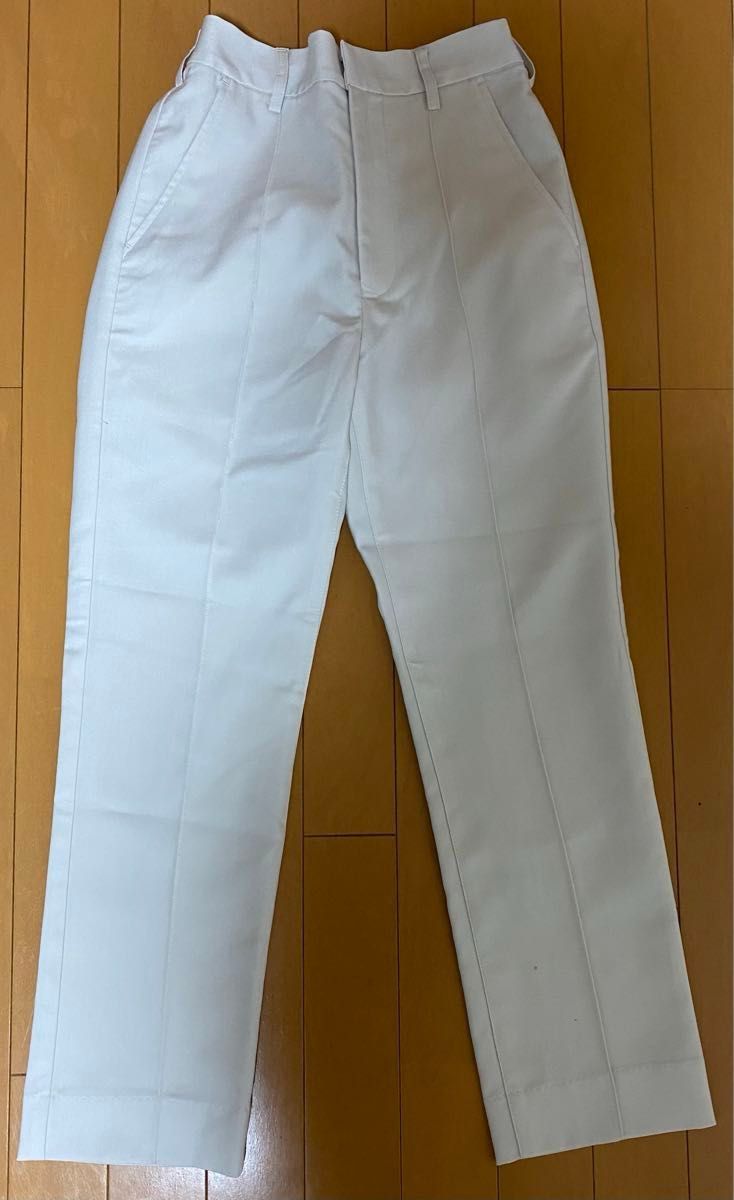 【ADRER】extra quality high style slacks スラックス ホワイト ライトグレー