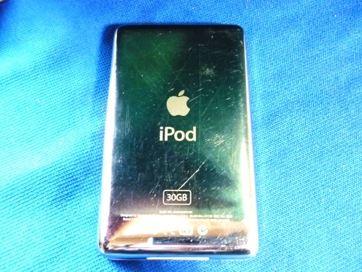 iPod classic ★A1136(MA444J) 第5世代★ 30GB　ホワイト　一部動作確認済み　ジャンク品_画像2