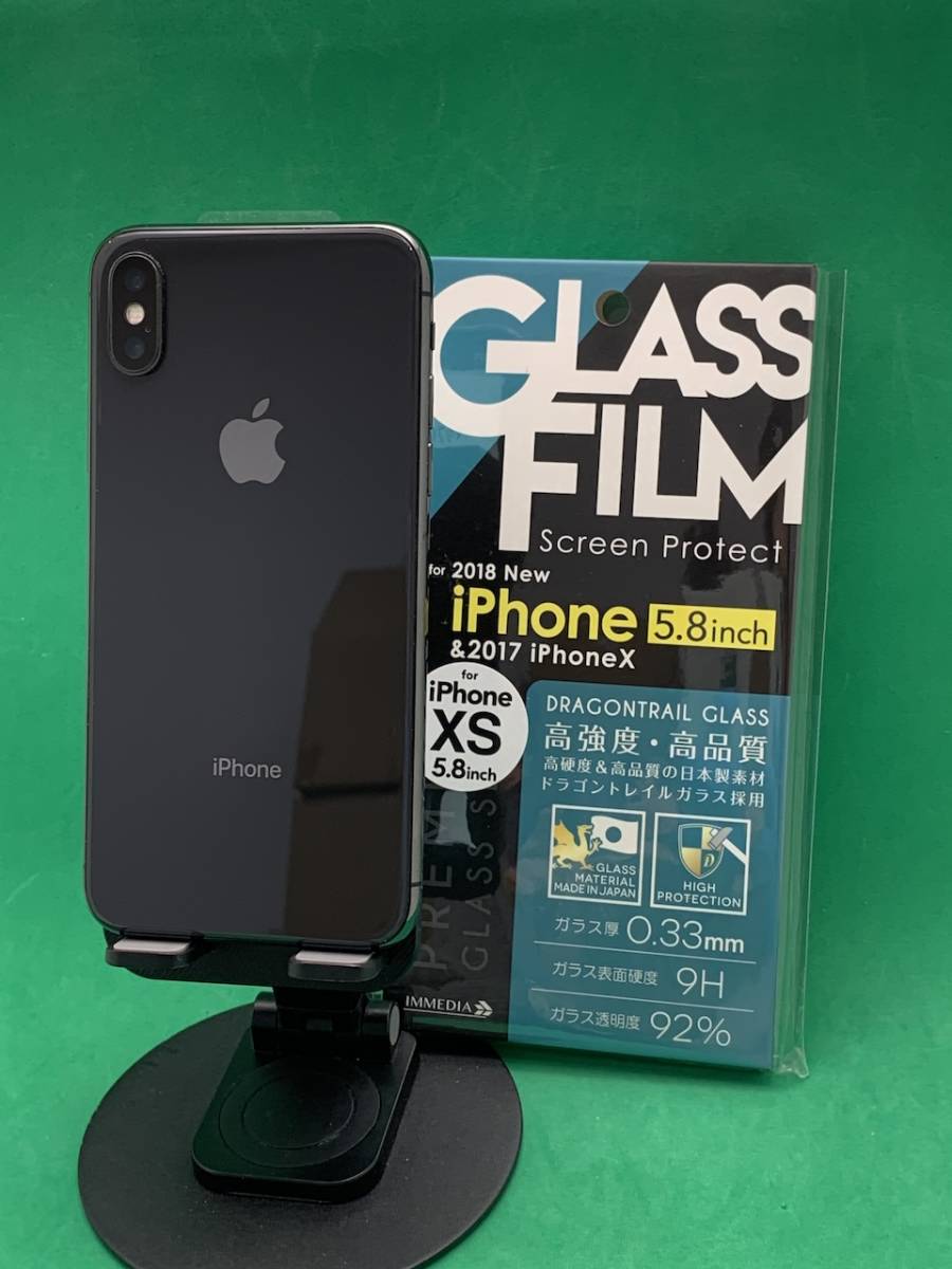 ★美品 iPhone X 64GB SIMロック解除済み 最大容量100% 格安SIM可 docomo ○ MQAX2J/A スペースグレー BP1926 7_画像5