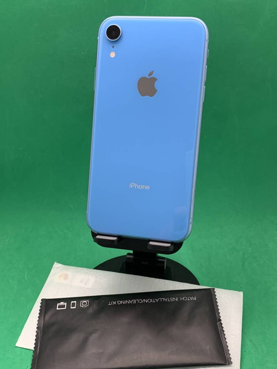 ★激安 iPhone XR 64GB 格安SIM可 Softbank ー NT0E2J/A ブルー WD0888 3_画像4