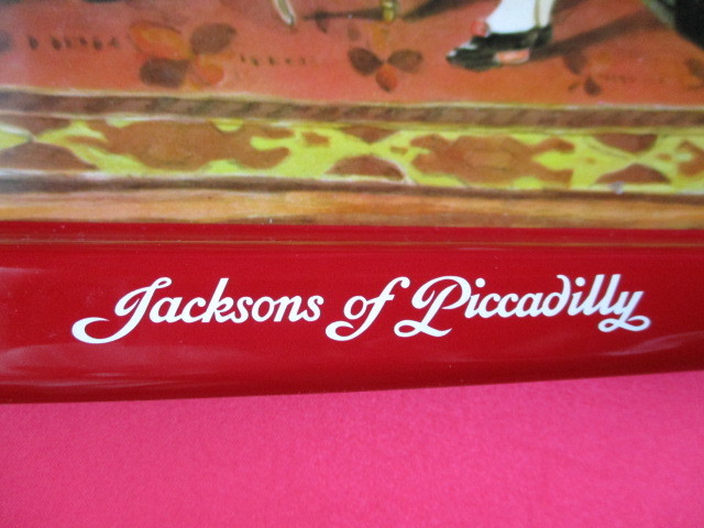 Jacksons of Piccadilly ジャクソンズオブピカデリー　金属製 ブリキ　角盆　トレー　中古品_画像4
