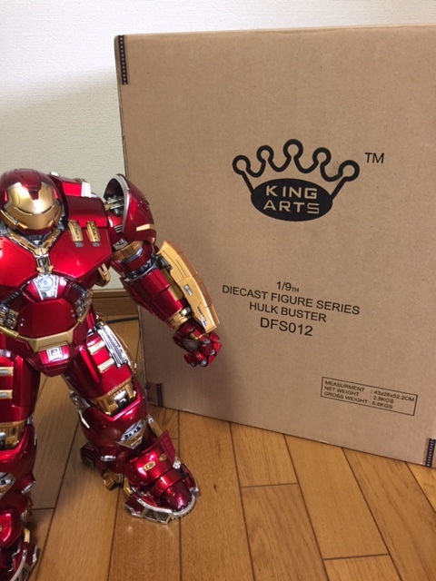 [KING ARTS] Avengers eiji*ob*uruto long Ironman Mark 44 Hulk Buster 1/9 die-cast figure 