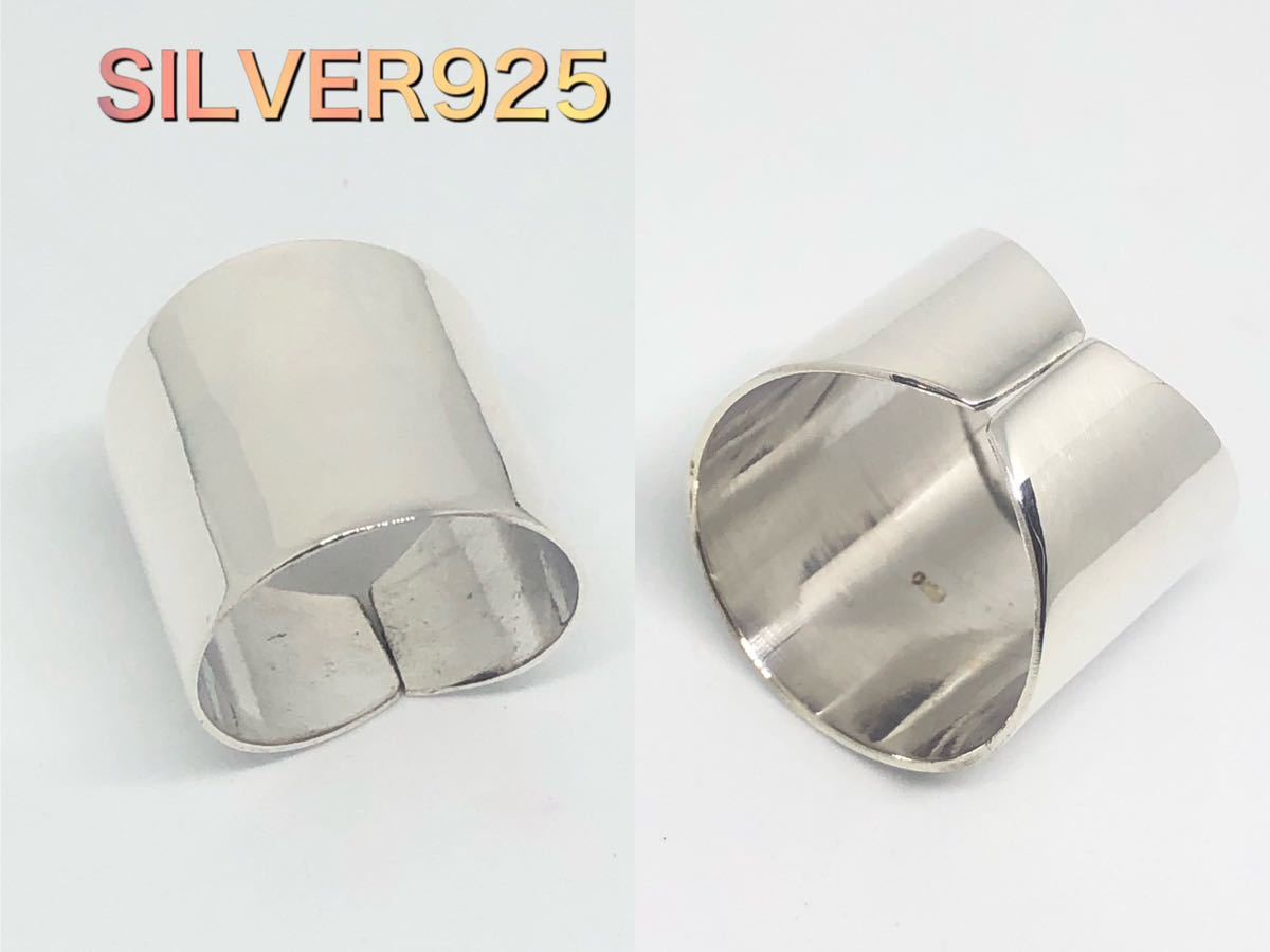 BFC-11-N OS2-c Открытое кольцо мужское серебро925 Кольцо Серебро 925 пробы Плоский S2-c