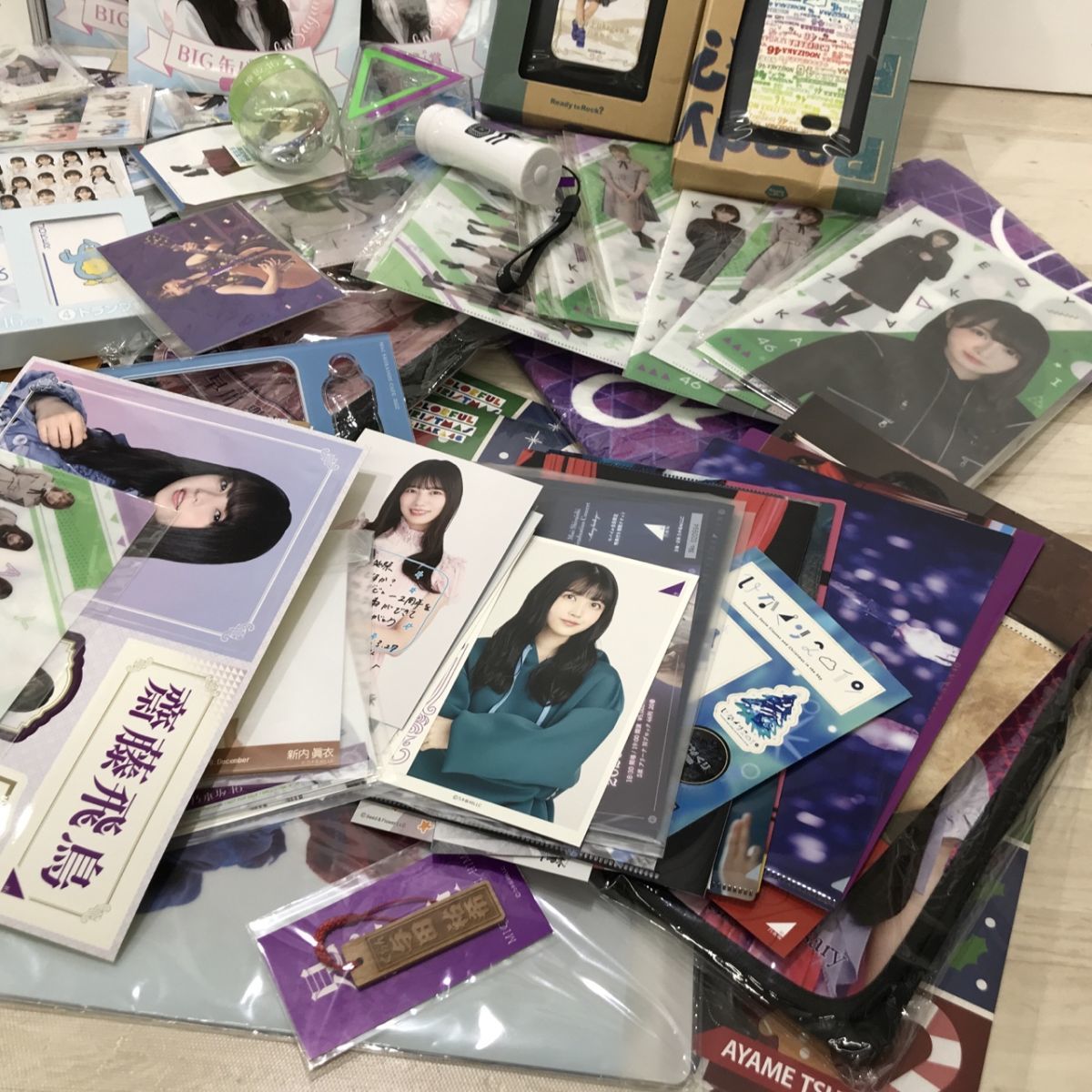 坂道 乃木坂 日向坂 欅坂 46 グッズ クリアファイル 色紙 アクスタ 景品 ライブグッズ 生写真 キーホルダー 雑貨 等 まとめ セット[N0701]_画像10