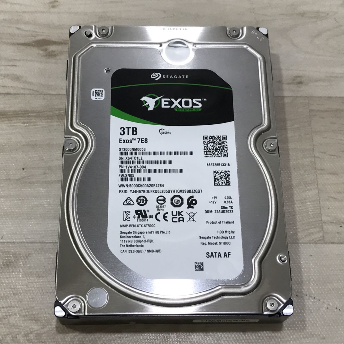 SEAGATE 3TB HDD ST3000NM0053[C0005]_画像1