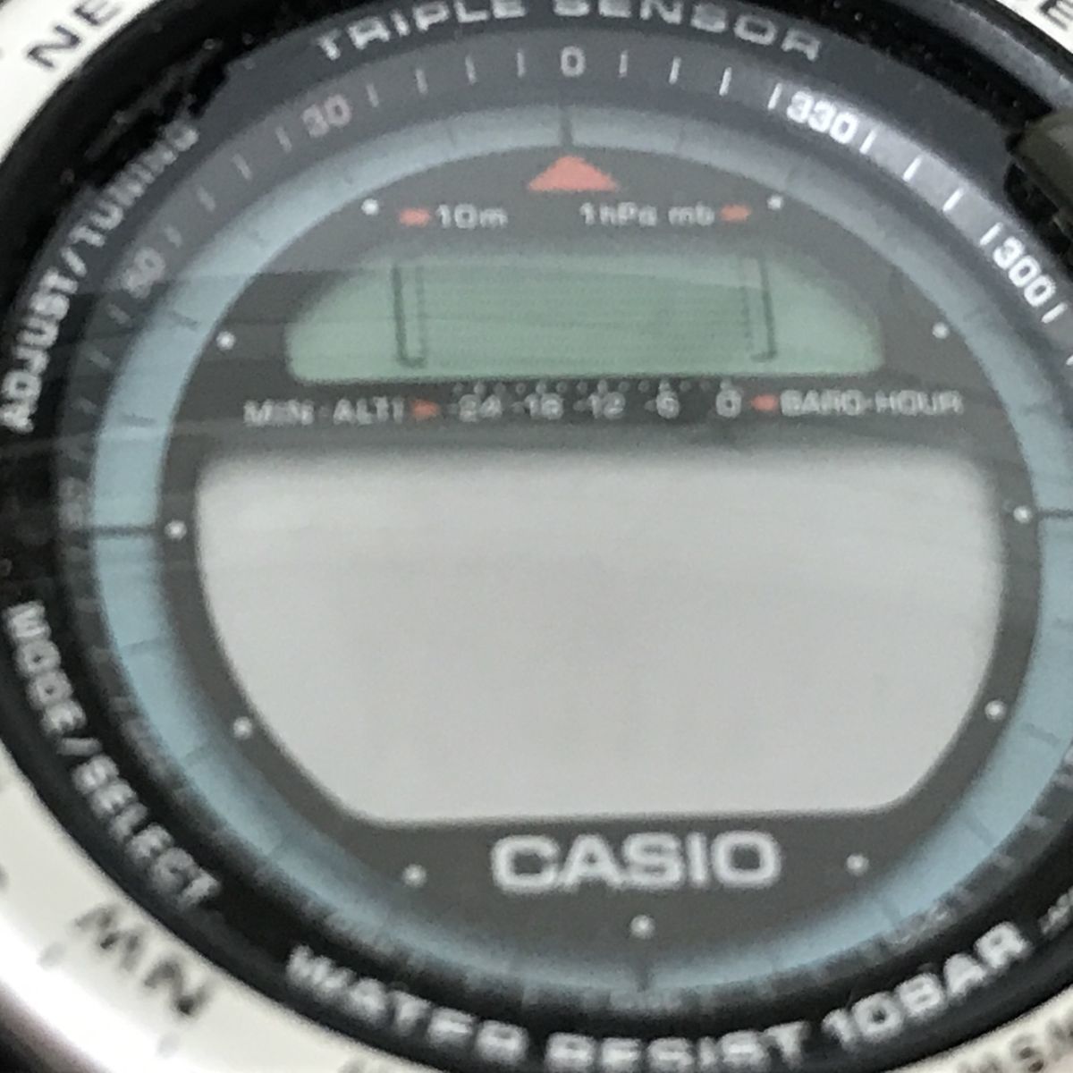 電池切れ CASIO カシオ PRO TREK プロトレック ATC-1100 トリプルセンサー メンズ 腕時計[C0215]_画像6