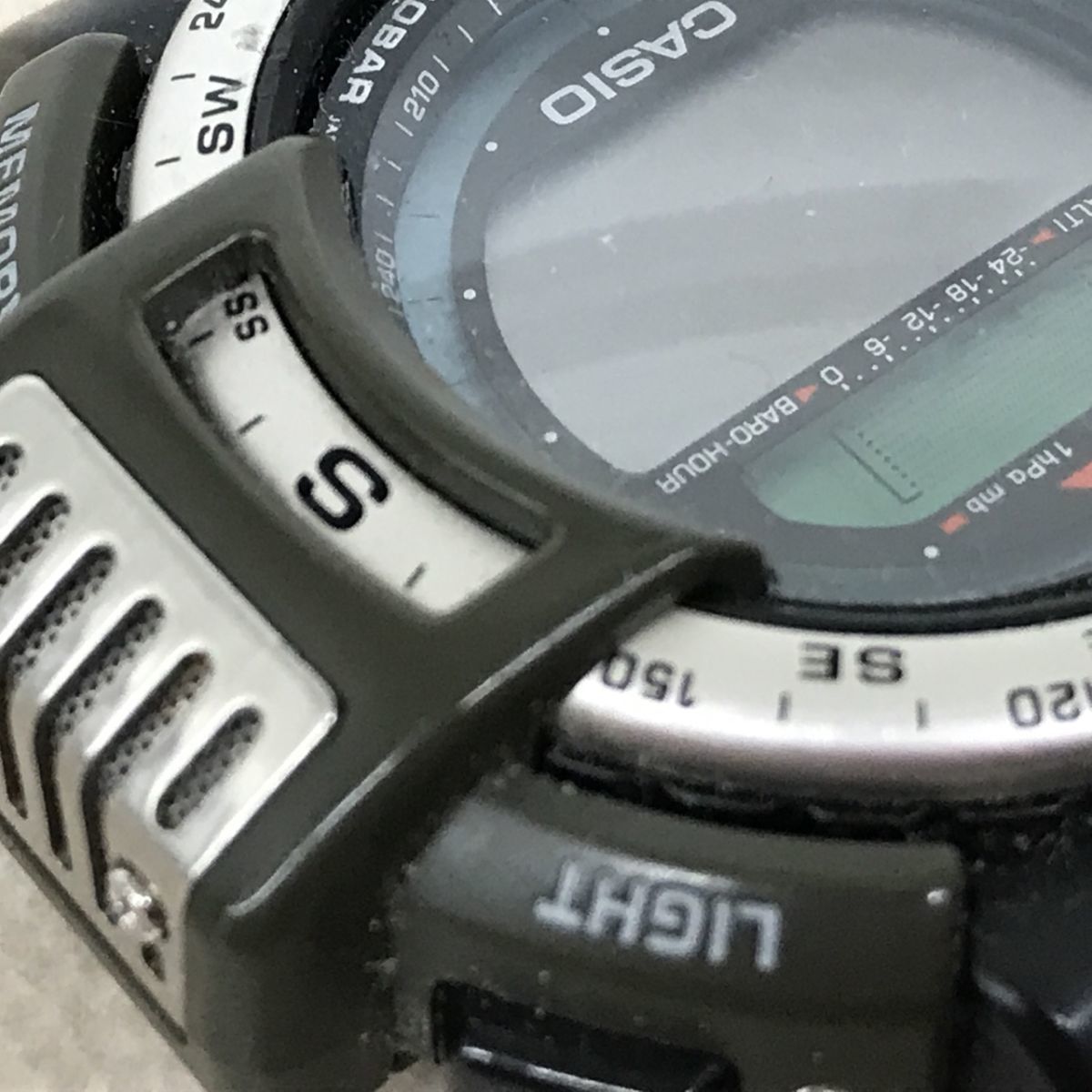 電池切れ CASIO カシオ PRO TREK プロトレック ATC-1100 トリプルセンサー メンズ 腕時計[C0215]_画像3