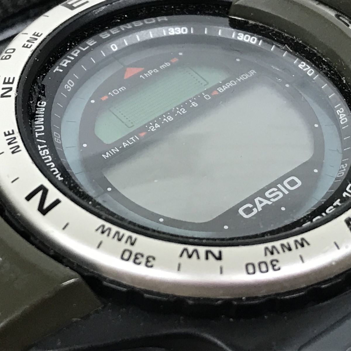 電池切れ CASIO カシオ PRO TREK プロトレック ATC-1100 トリプルセンサー メンズ 腕時計[C0215]_画像5
