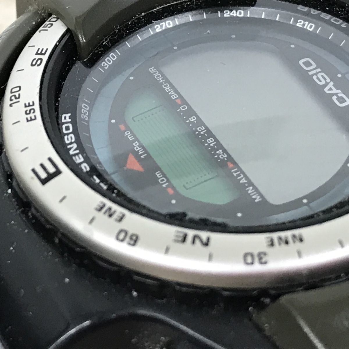 電池切れ CASIO カシオ PRO TREK プロトレック ATC-1100 トリプルセンサー メンズ 腕時計[C0215]_画像4
