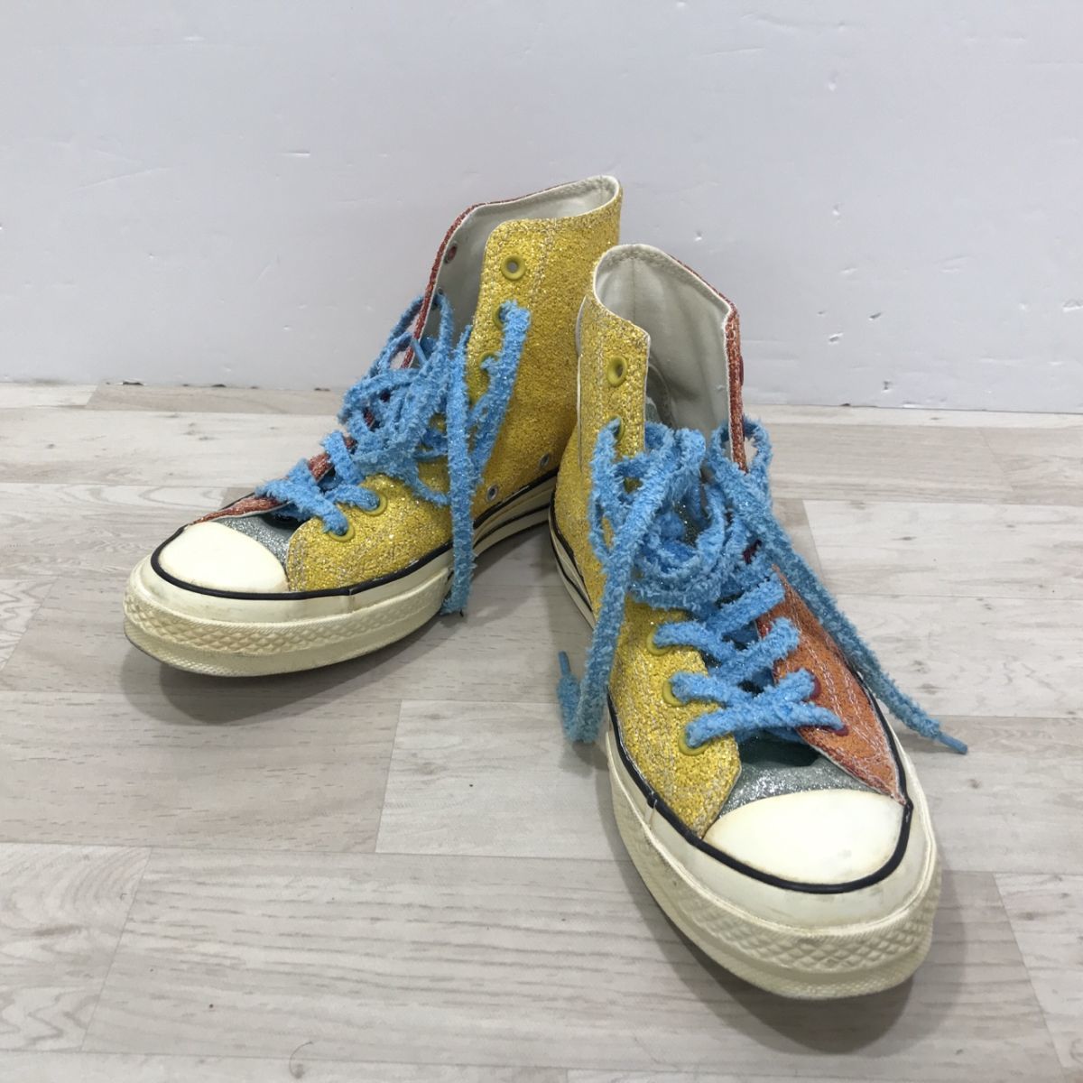 コンバース JWアンダーソン JW Anderson CONVERSE グリッター チャック 70 チャックテイラー 27.5cm ラメ ハイカットスニーカー[C0272]_画像1