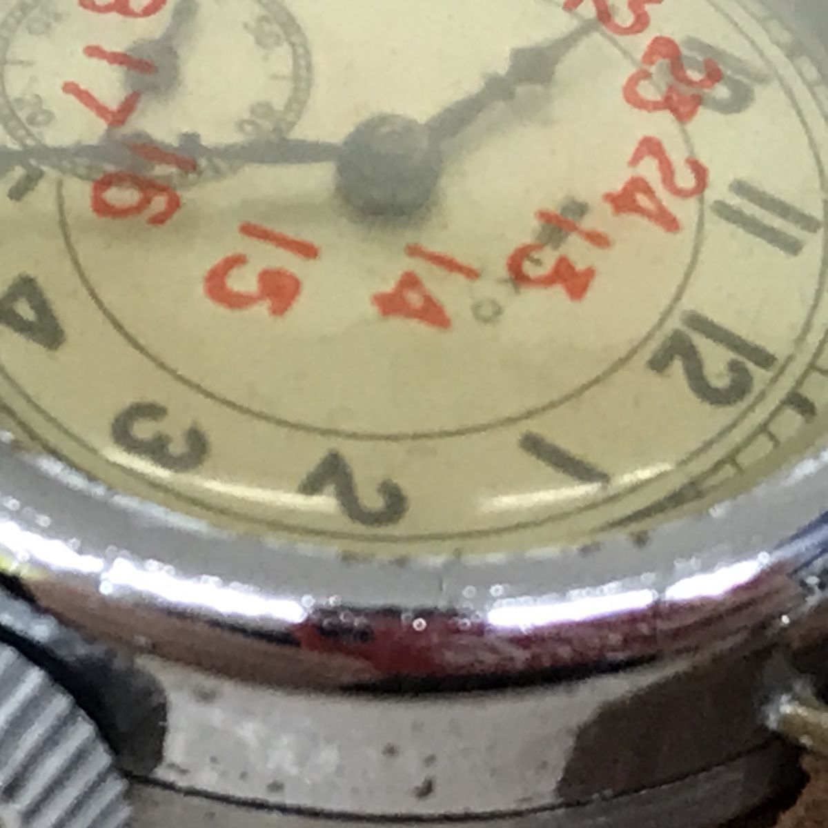 現状品 不動 SEIKO セイコー 精工舎 旧日本陸軍 陸軍 手巻き腕時計 軍用時計 方位磁石付き[N0345]の画像3