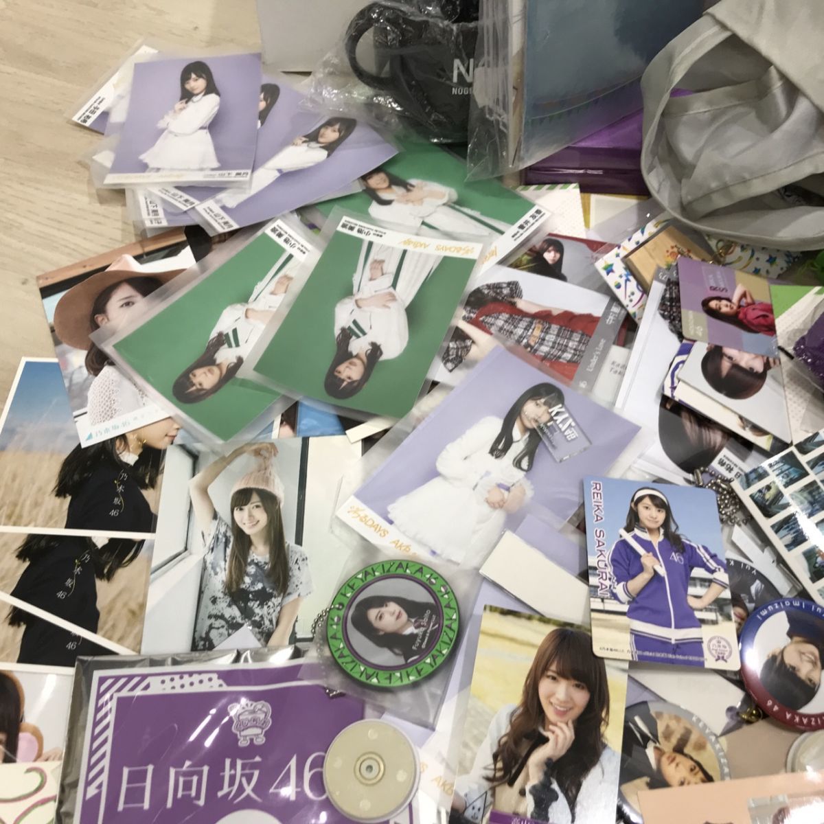 坂道 乃木坂 日向坂 欅坂 46 グッズ クリアファイル 色紙 アクスタ 景品 ライブグッズ 生写真 キーホルダー 雑貨 等 まとめ セット[C0483]_画像5