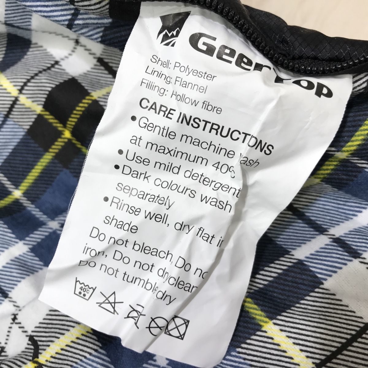 Geer Top ギアトップ 寝袋 シュラフ ワイドサイズ スリーピングバッグ 220x90㎝ 封筒型 -5℃～15℃ [C0902]の画像9