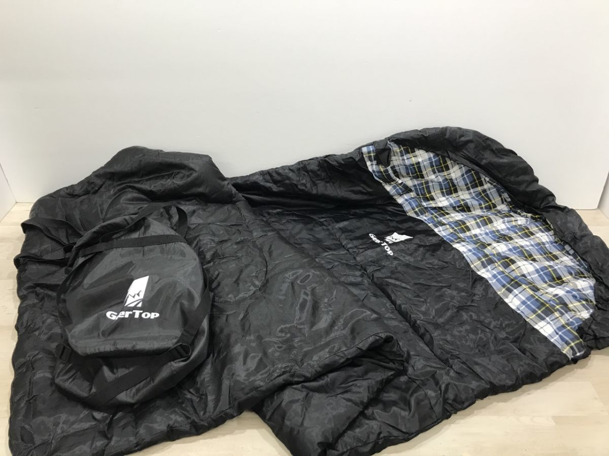 Geer Top ギアトップ 寝袋 シュラフ ワイドサイズ スリーピングバッグ 220x90㎝ 封筒型 -5℃～15℃ [C0902]の画像1