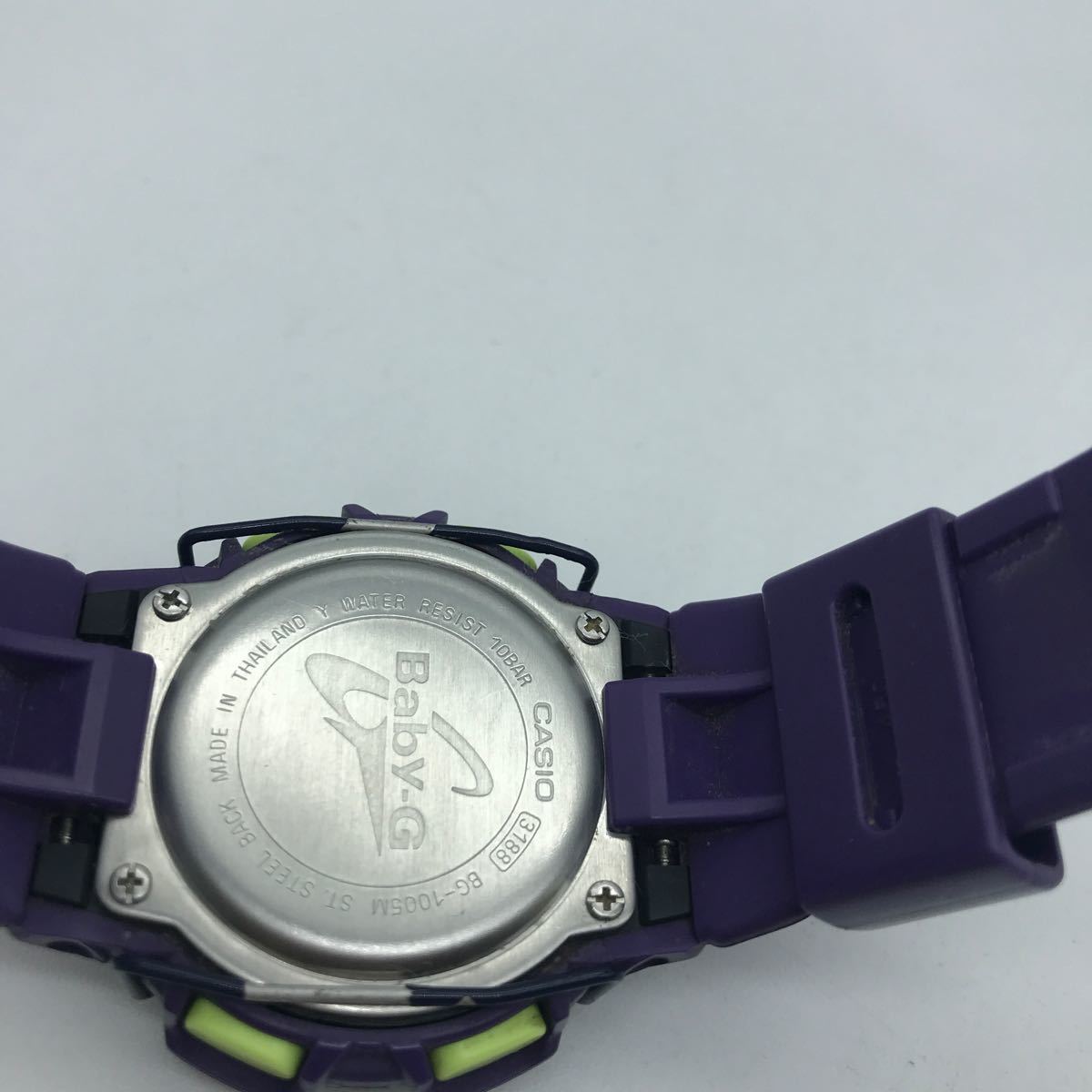 CASIO カシオ Baby-G ベイビージー メタリックカラーズ BG-1005M パープル 腕時計 動作品 デジタル_画像6