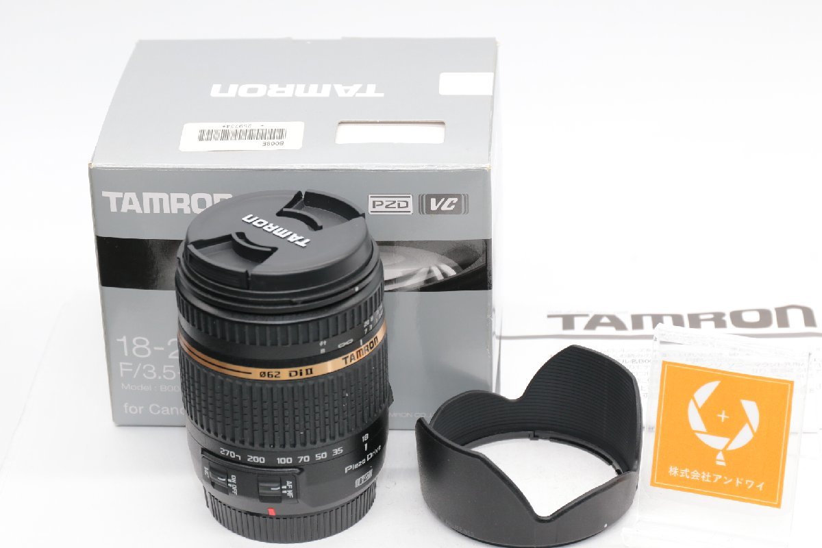 同梱歓迎【実用品/動作品】TAMRON　タムロン 18-270MM F3.5-6.3 DI II VC PZD (CANON EF マウント、元箱、取説付き） #4355_画像1