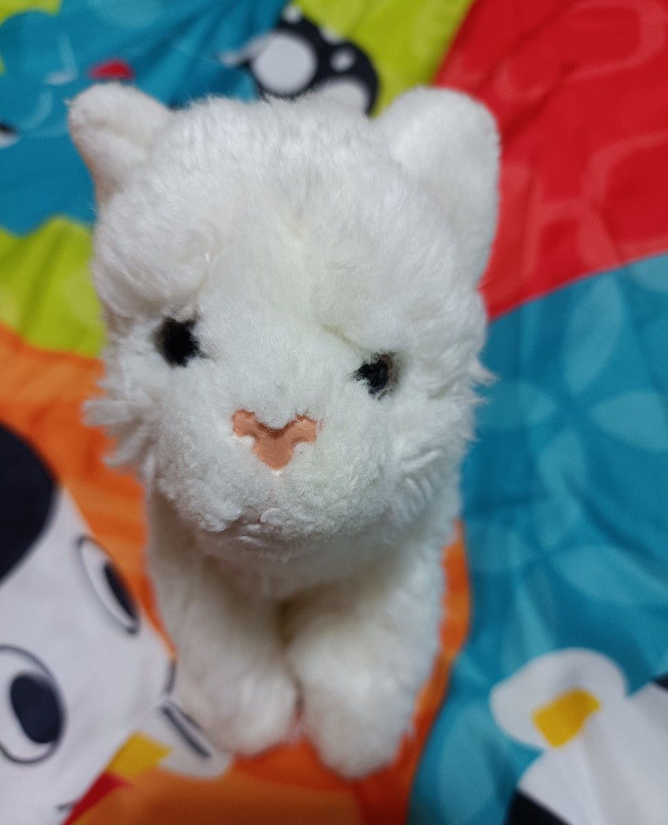 【レトロ】白猫ぬいぐるみ★マスコット