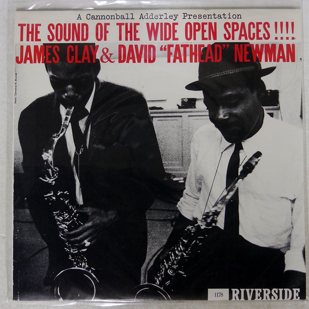 米 JAMES CLAY & DAVID FATHEAD NEWMAN/SOUND OF THE WIDE OPEN SPACES/RIVERSIDE OJC257 LP_画像1