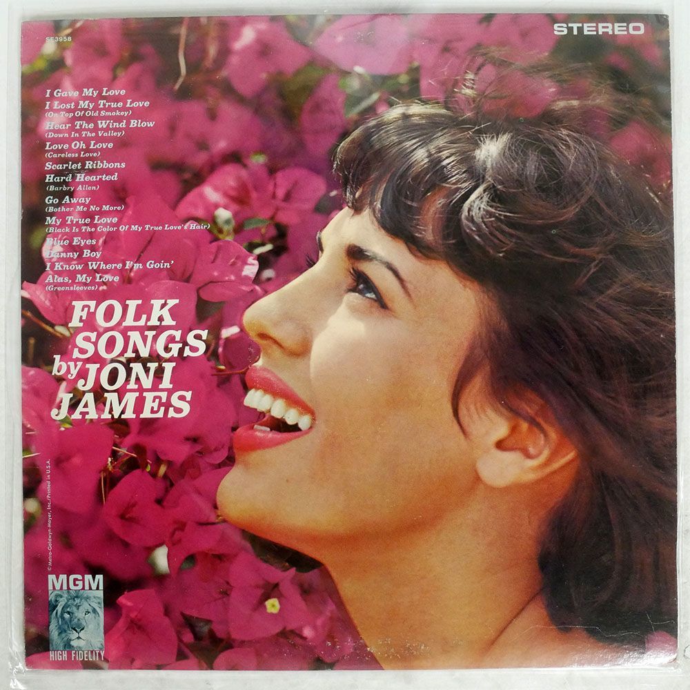 米 JONI JAMES/FOLK SONGS BY/MGM SE3958 LP_画像1