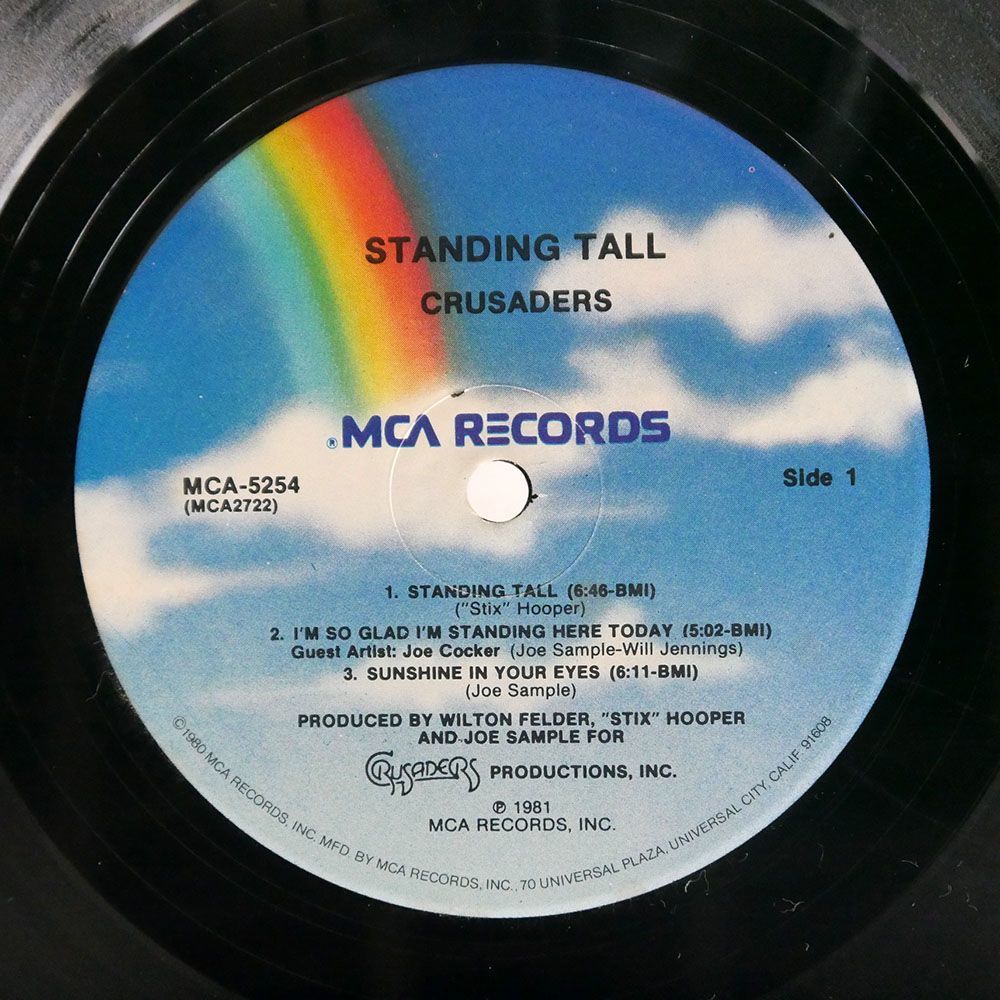 米 CRUSADERS/STANDING TALL/MCA MCA5254 LP_画像2