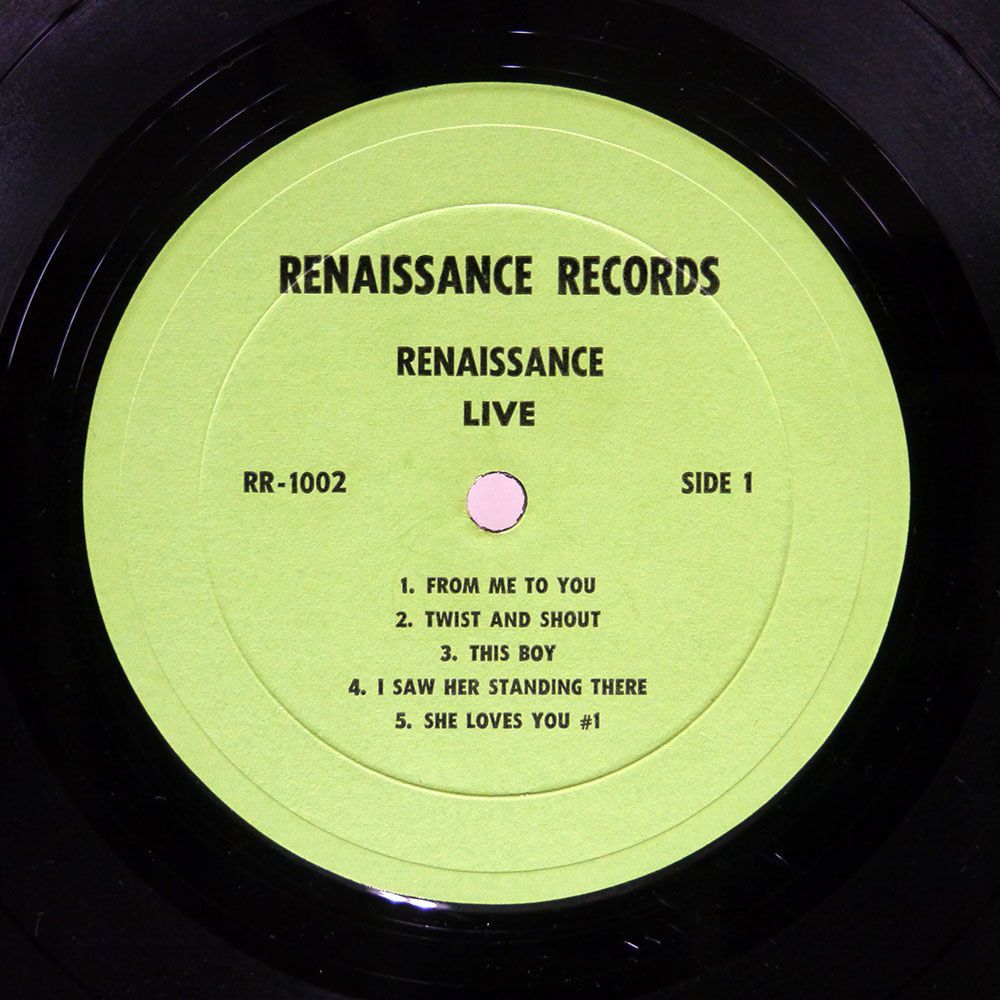 米 ブート BEATLES/LIVE RENAISSANCE MINSTRELS VOL.1/RENAISSANCE RR1002 LP_画像2