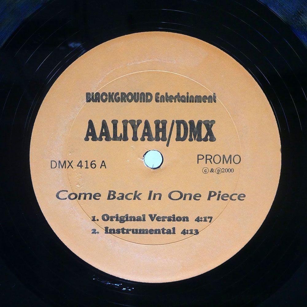 AALIYAH/COME BACK IN ONE PIECE/BLACKGROUND ENTERTAINMENT DMX416 12_画像1
