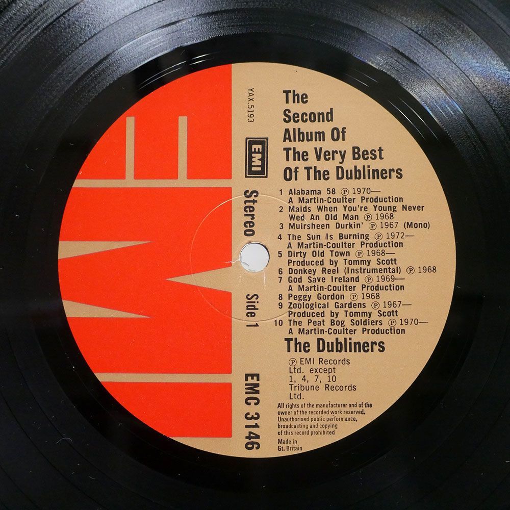 英 DUBLINERS/SECOND ALBUM OF THE VERY BEST OF(20 FABULOUS TRACKS)/EMI EMC3146 LP_画像2