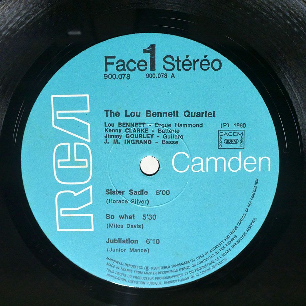 LOU BENNETT/QUARTET/RCA 900.078 LP_画像2