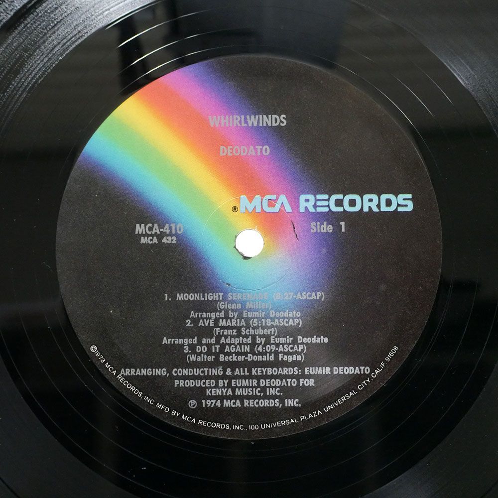 DEODATO/WHIRL WINDS/MCA MCA410 LP_画像2