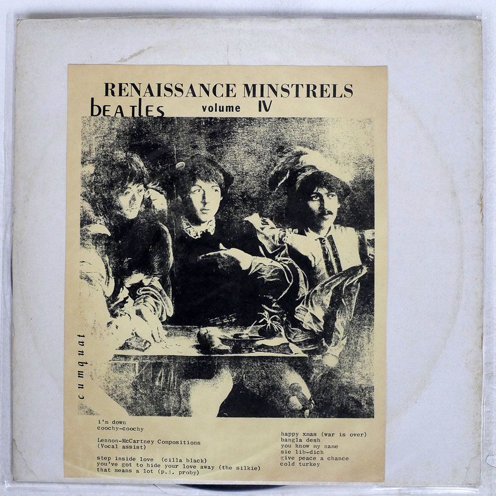米 ブート BEATLES/RENAISSANCE MINSTRELS VOLUME IV/CONTRA BAND MUSIC TB5020 LP_画像1