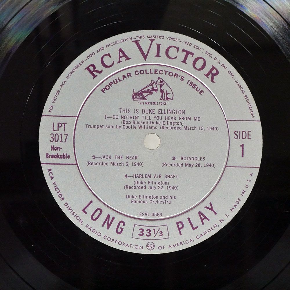 米 DUKE ELLINGTON/THIS IS/RCA VICTOR LPT3017 10_画像2