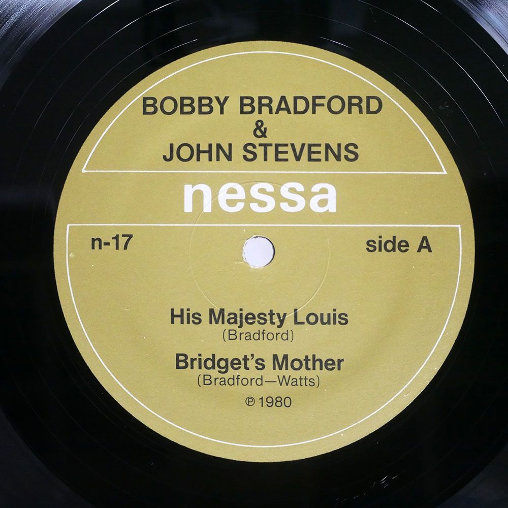 米 BOBBY BRADFORD WITH JOHN STEVENS AND THE SPONTANEOUS MUSIC ENSEMBLE/VOLUME ONE/NESSA N17 LP_画像2